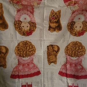 Vintage VIP Valentines Doll & Dog Panel Sets